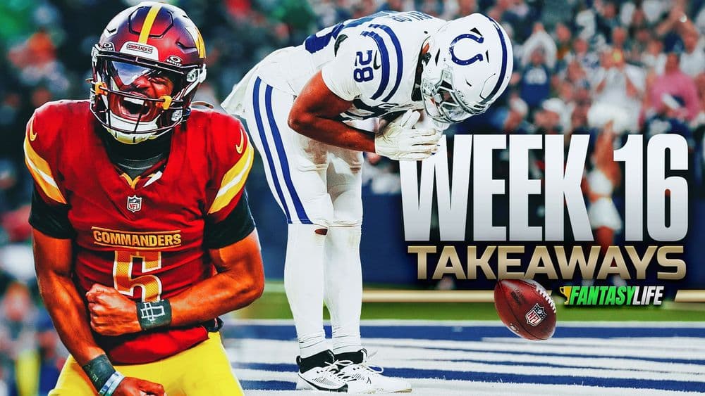 Week 16 Fantasy Football Takeaways: Jonathan Taylor, Brian Thomas and More