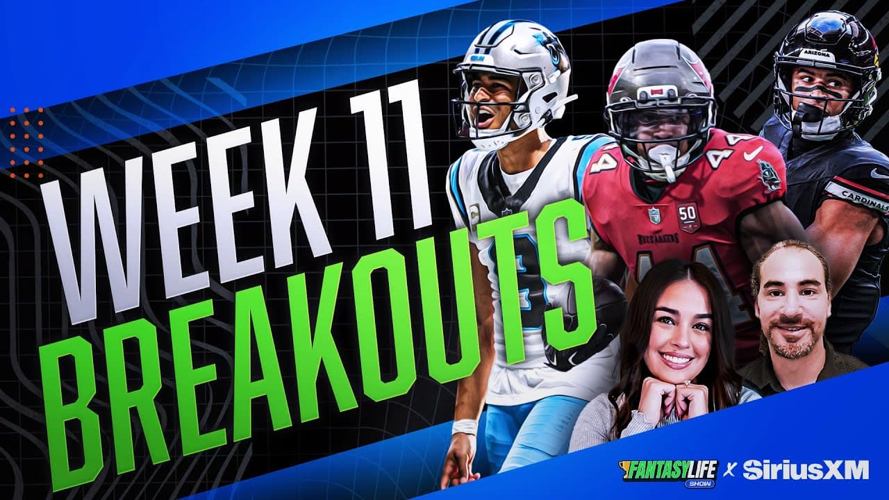 Week 11 Fantasy Breakouts & Busts + MNF Props & Early Week 12 odds!