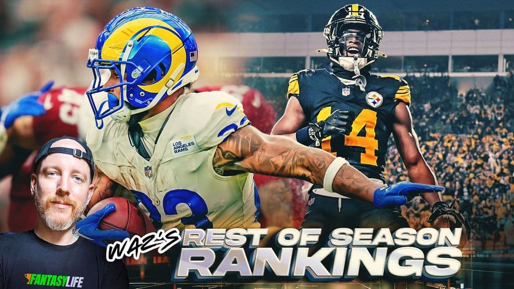 Week 11 Rest of Season Fantasy Football Rankings Updates: George Pickens WR1?