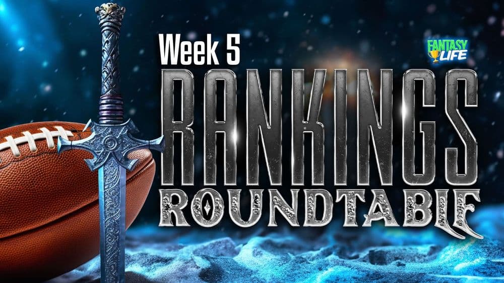 Fantasy Football Roundtable. Week 5 Expert Rankings vs. Consensus.